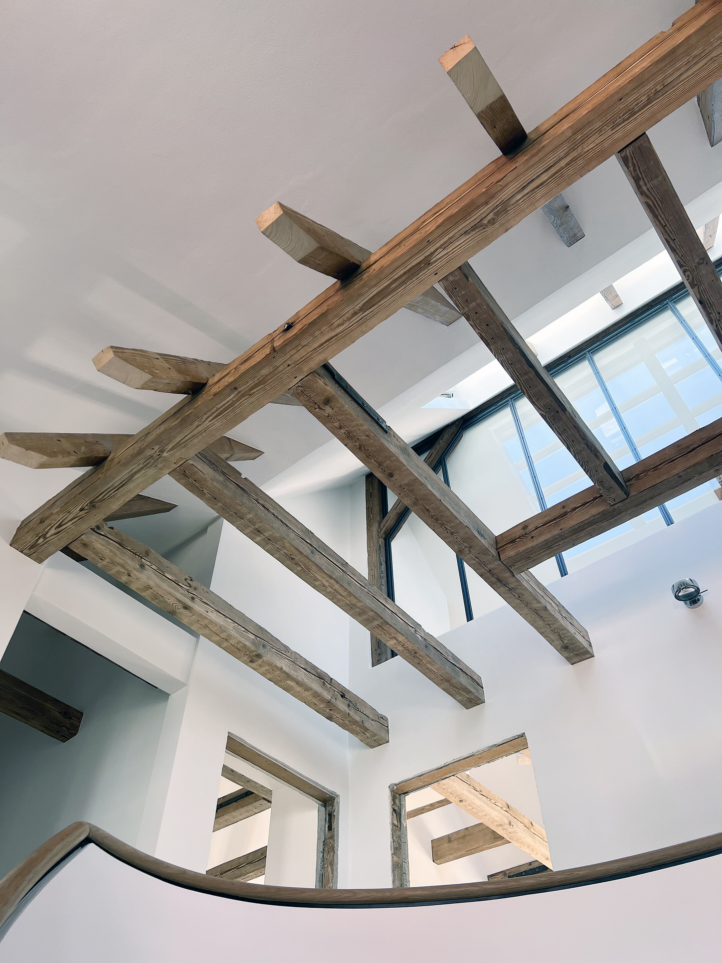 Zimmerei Fleck Dachgebälk freigelegt