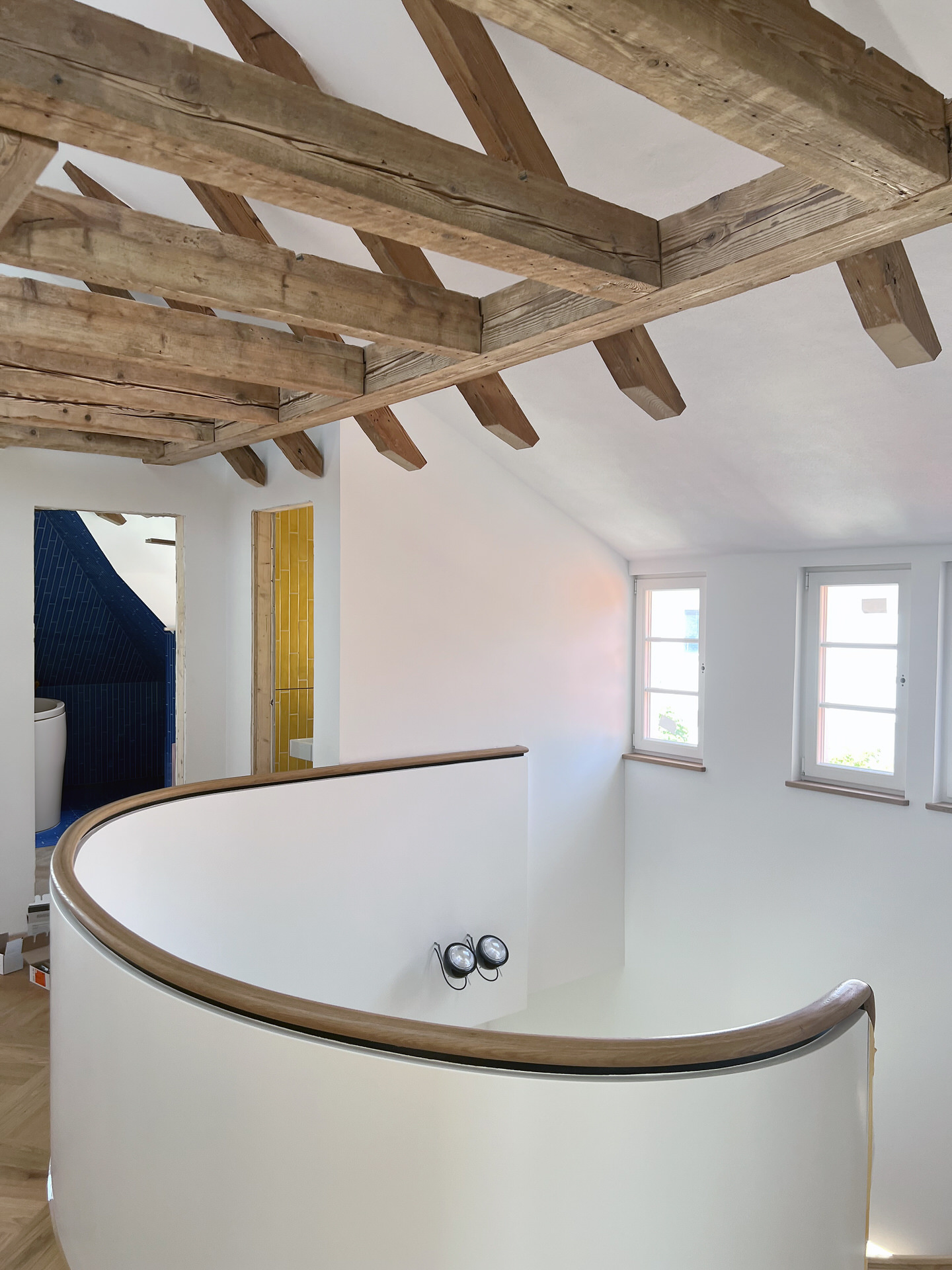 Zimmerei Fleck Dachgebälk freigelegt