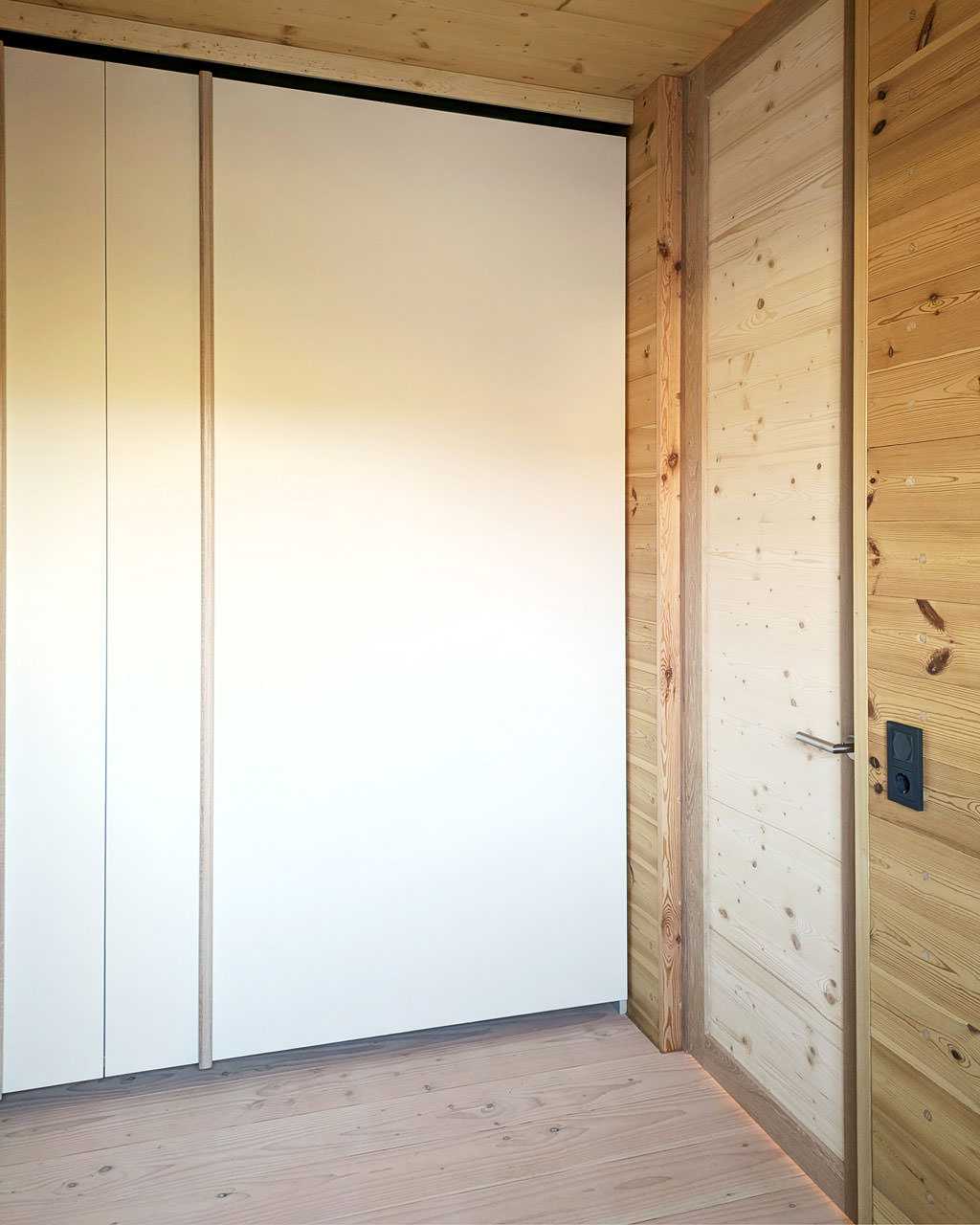 Thoma Holzbau Türdetail und Einbauschrank