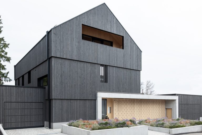 Holzhaus Lohrmannarchitekten Ansicht Eingang, @Andreas Dalferth